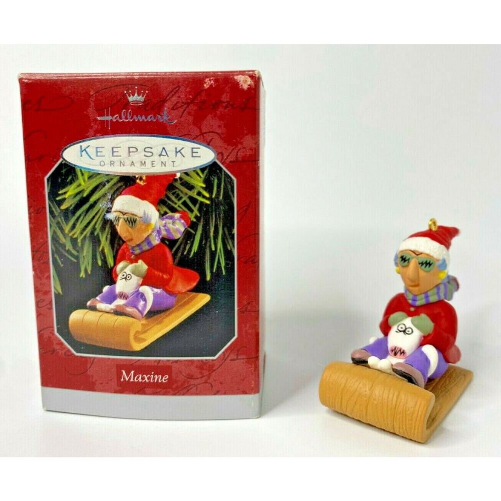 1998 Hallmark Maxine Sled Ornament U60/6446